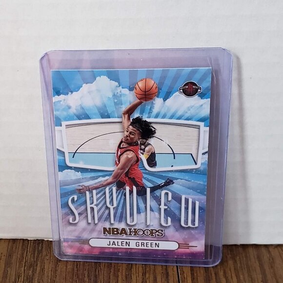 2022-23 NBA Hoops Jalen Green Skyview Parallel Insert Houston Rockets - Picture 1 of 4